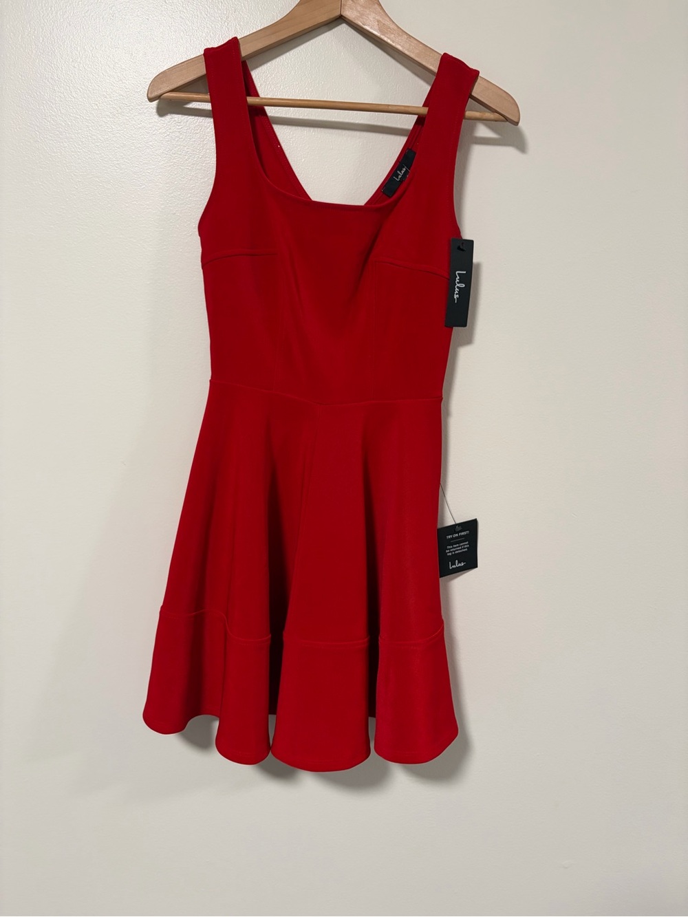 Lulu's Red Fit-and-Flare Tank Dress